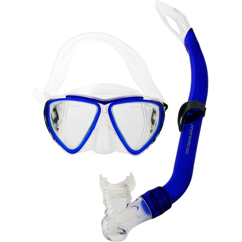 Mirage Turtle Junior Kids Mask Snorkel Set Blue