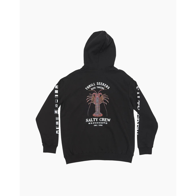 Salty Crew Buggin Out Crew Hoodie Black M