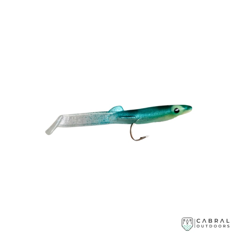 Lucana Eel Fish With Hook | 5.5cm | 25pcs Gold Glitter