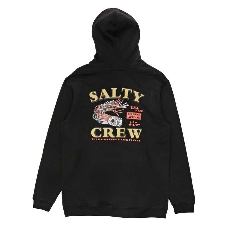 Salty Crew Lure Hoodie Black Small Black