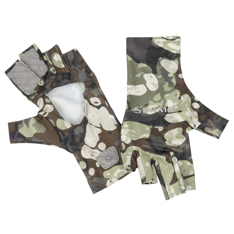 Simms Solarflex Sun Glove Riparian Camo L