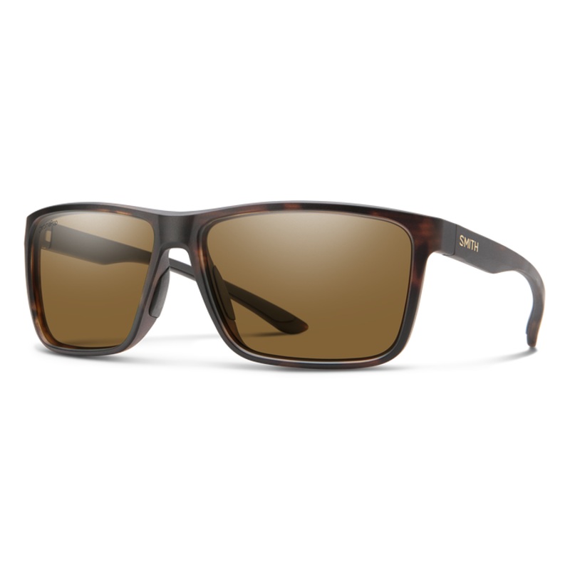 Smith Optics Riptide Matte Tortoise Frame Performance Sunglasses Brown Glass