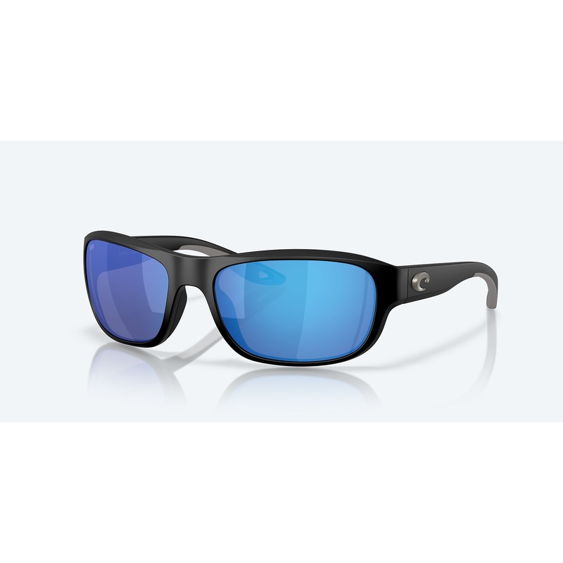 Costa Clipperton Polarized Sunglasses Matte Black / Blue Mirror Polarized Glass