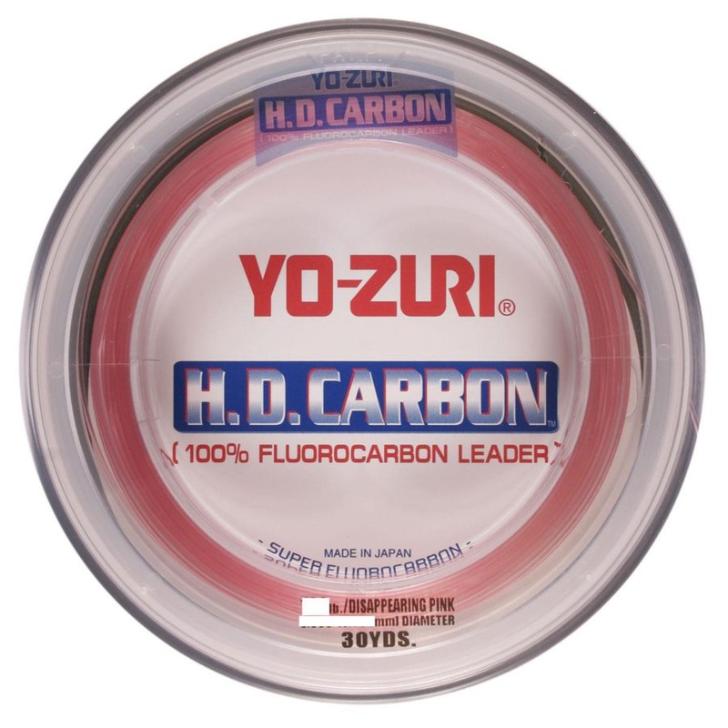 Yo Zuri Ultra Disapearing Pink Fluorocarbon HD Leader 30yd 100lb