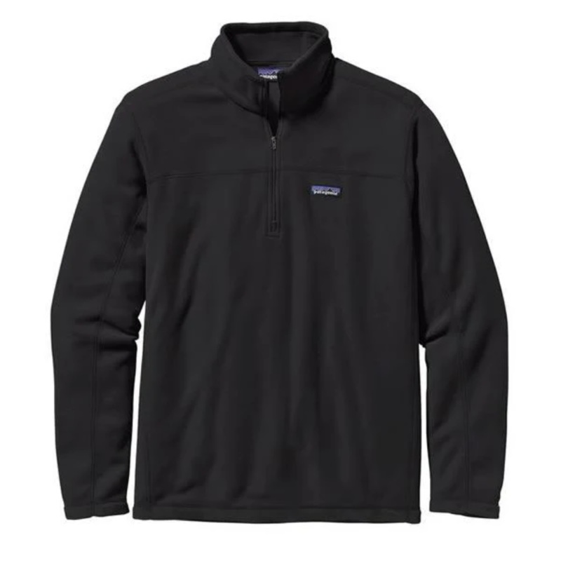 Patagonia Men’s Micro D 1/4 Zip Fleece Black S