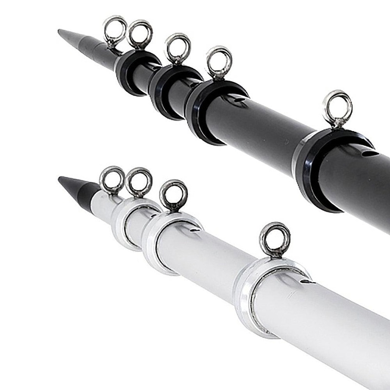 Tigress 15’X1-1-2″ XD Telescoping Aluminum Outriggers Black