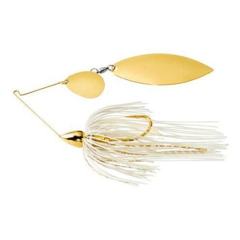 War Eagle Spinner Bait Tandom Willow Gold White Gold 3/8 oz