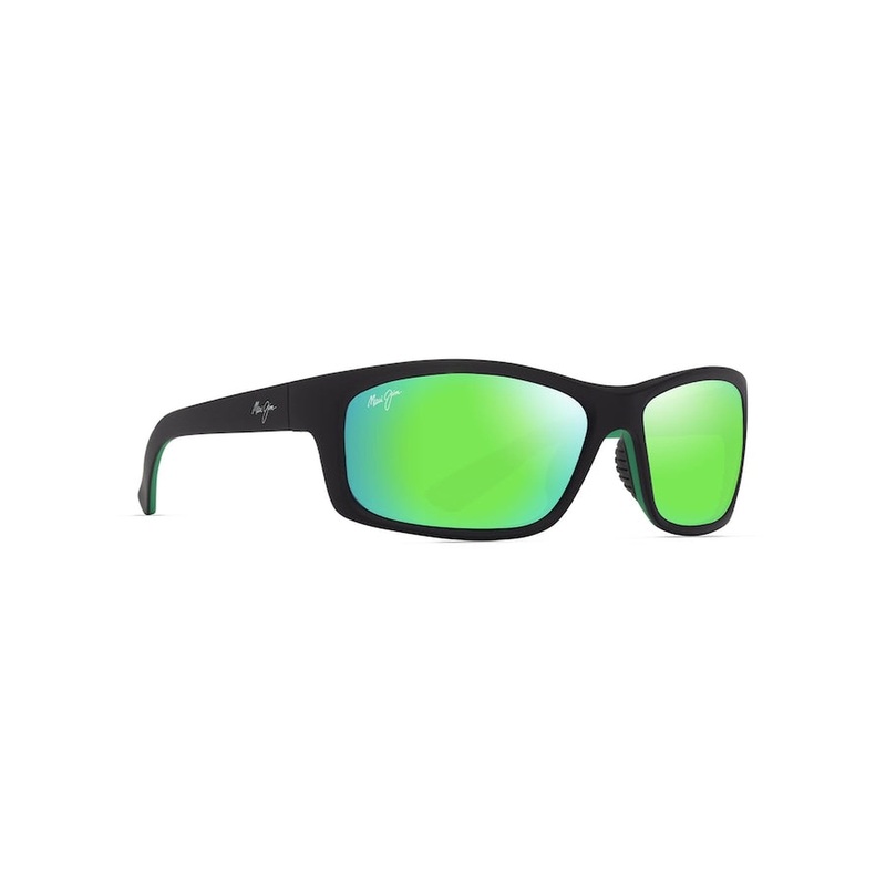 MAUI JIM Kanaio Coast Sunglasses Matte Black/Green |  MAUIGreen