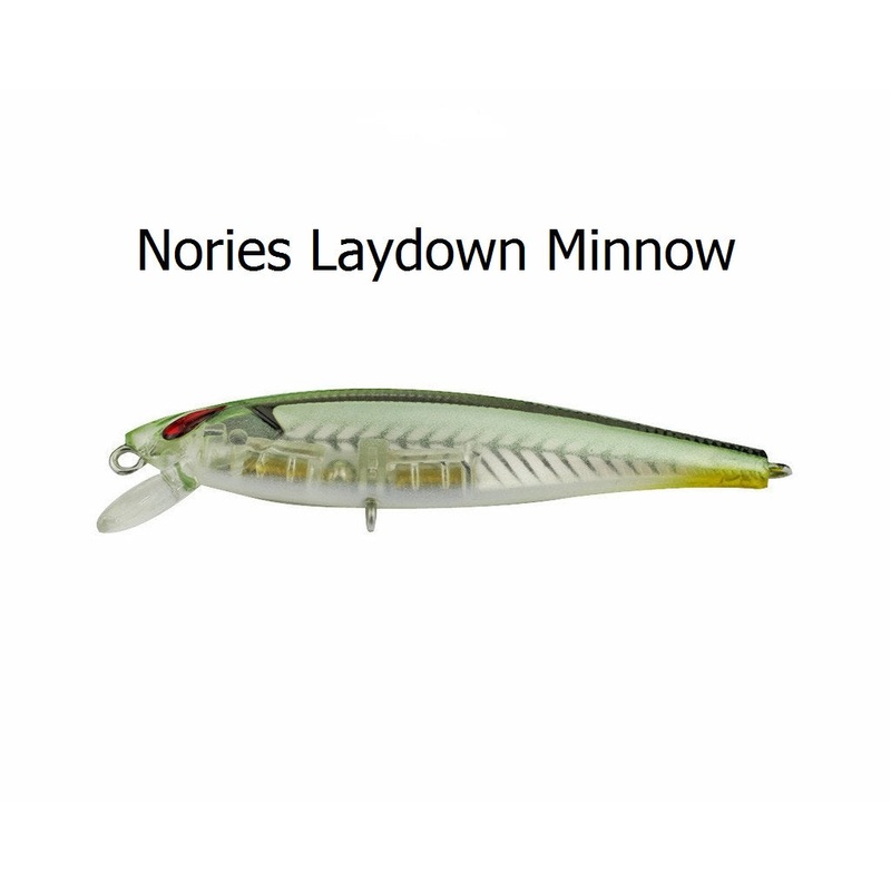 Nories Laydown Minnow 66mm Hard Body Lure Aurora Ghost