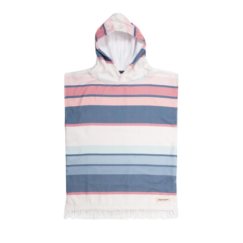 O&E Toddler Sunkissed Hooded Poncho BLUE