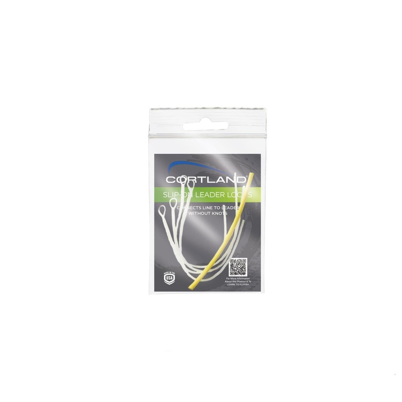 Cortland’s Slip-On Leader Loops Clear Sinking 30# 4pk