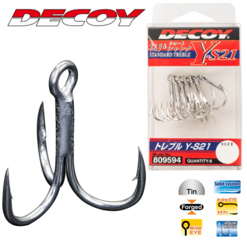 Hameon Triple Decoy Y-S21 #8 – 6 pcs