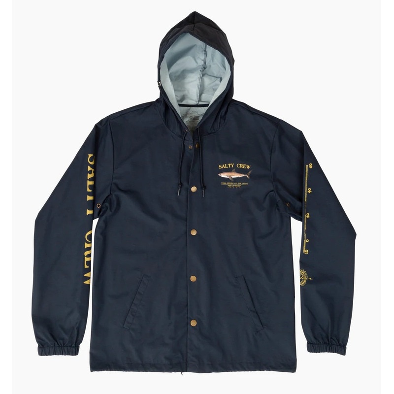 Salty Crew Bruce Snap Jacket Navy Large