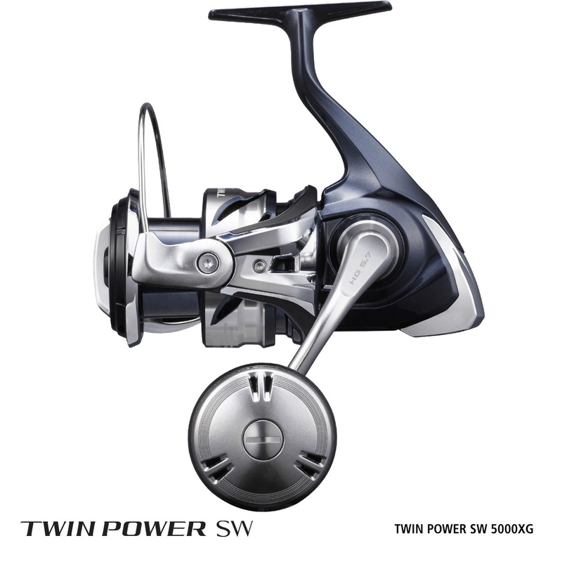 21 Shimano TWINPOWER SW SPINNING FISHING REEL 5000HG