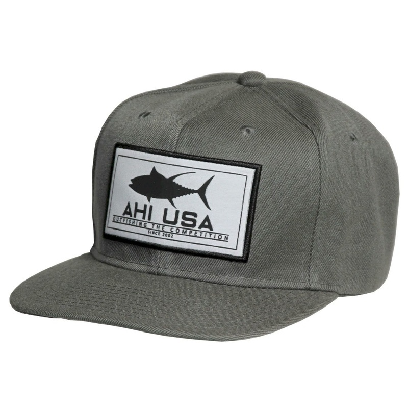 Ahi Snap Back Hat Grey