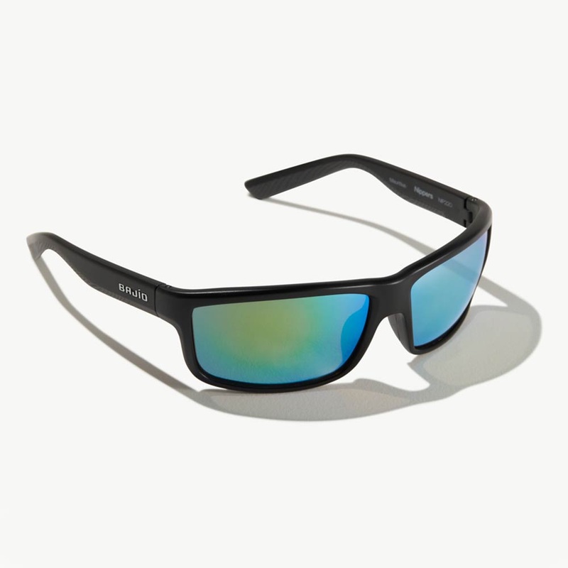 Bajio Nippers Sunglasses BLACK MATTE/BLUE GLASS