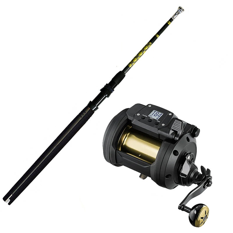 Daiwa Tanacom 1200 with CHAOS Kite Rod 32″