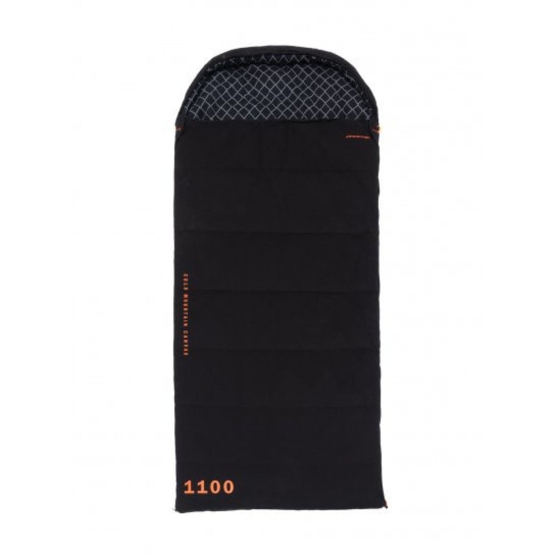 Darche Cold Mountain Canvas 1100 Sleeping Bag 1100MM BLACK / ORANGE