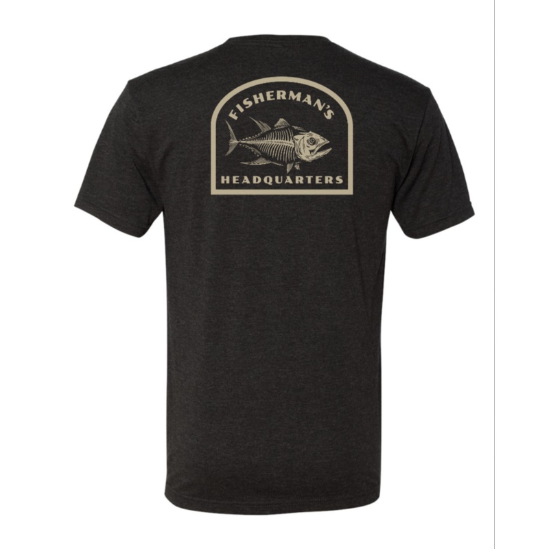 Fish Heads Tuna Rack TriBlend T-Shirt Vintage Black SM