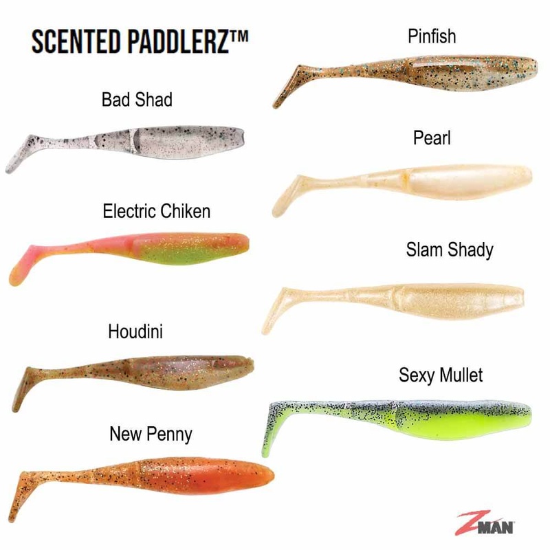Z-MAN 5IN Scented PaddlerZ BAD SHAD
