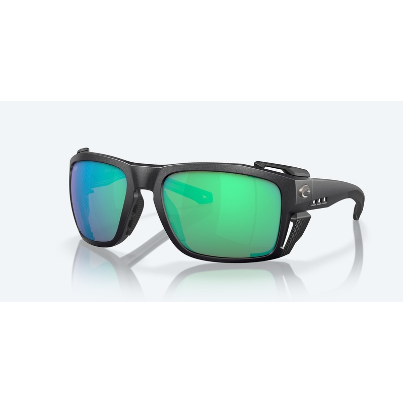 Costa King Tide 8 Polarized Sunglasses Polarized Glass (580G) Green Mirror Black Pearl