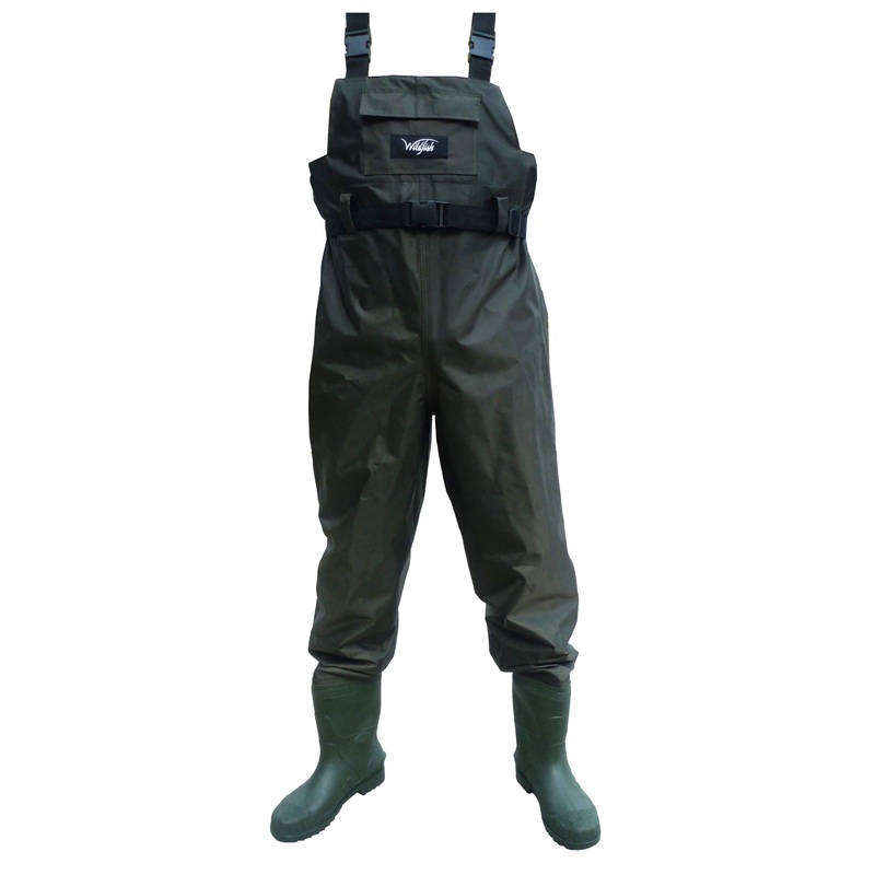 Gillies Wildfish Waders Mens 10 DK/GREEN
