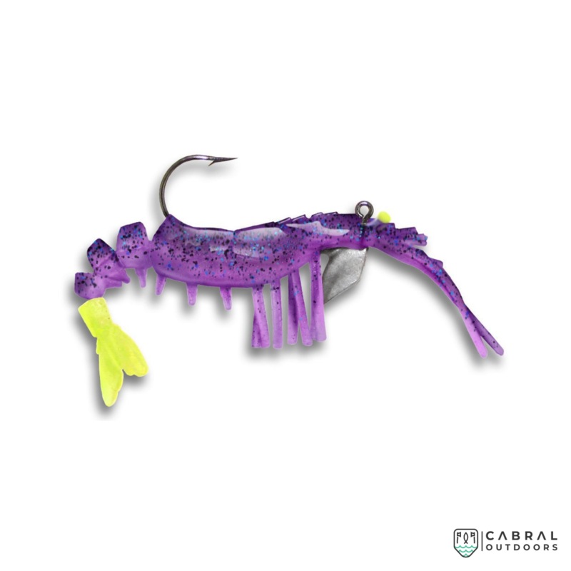 Jumbo Vudu 4 inch 1/4 OZ JIG PRE-RIGGED 2 PER PACK Purple/Chartreuse