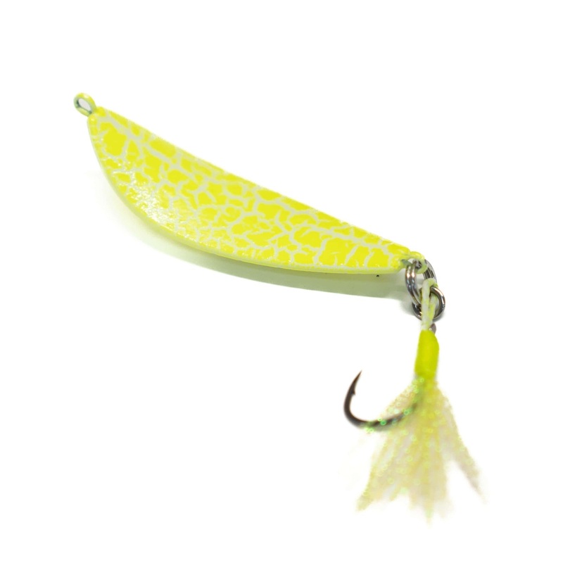 JYG Mycro Jygs Pompano Jigs Yellow Crackle 3/8oz