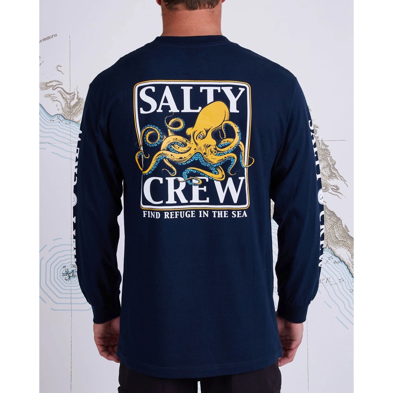 Salty Crew Ink Slinger Std LS Tee Navy M