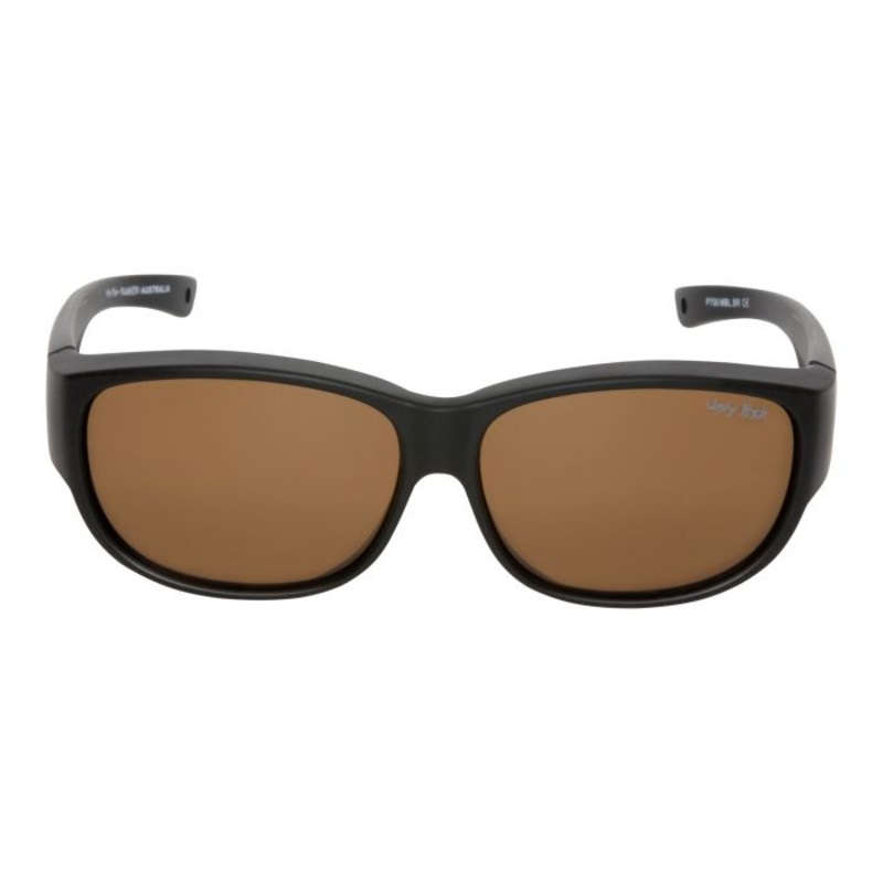 Ugly Fish P706 Overglass Polarised Performance Sunglasses Matt Black Brown
