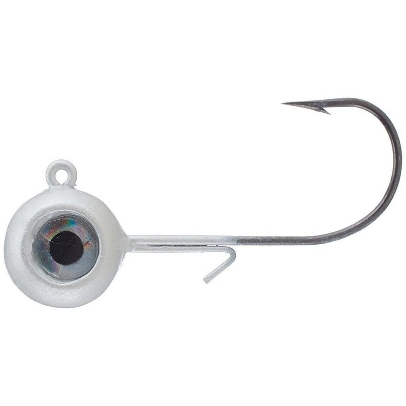 Vmc Neon Moon Eye Jig Head 4Pk 1/8 oz White