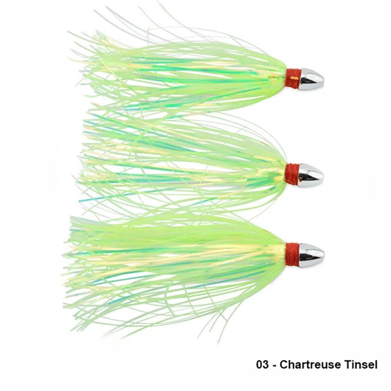 C&H Lures Pearl Baby (3pk) Skirted Trolling Lure Pearl