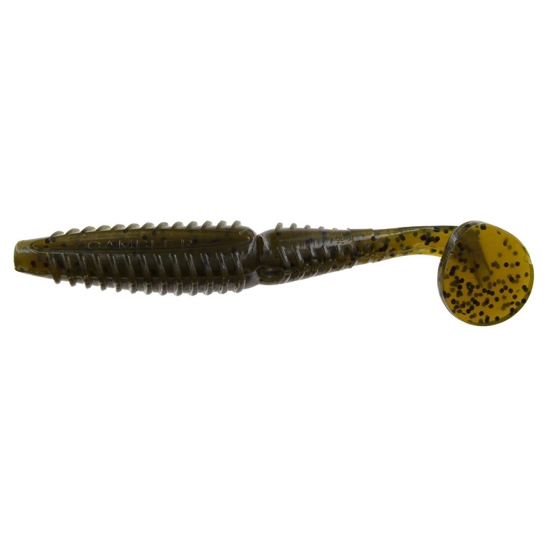 Gambler Ez Vibez Swimbait Green Pumpkin 9Pk