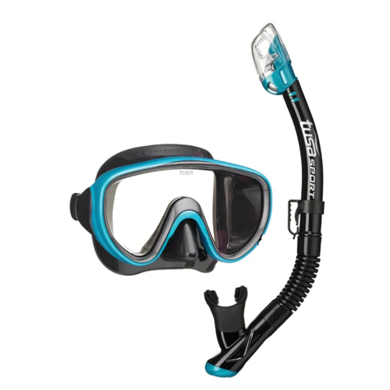 Tusa Serene Pro Adult Mask And Snorkel Aqua / Black