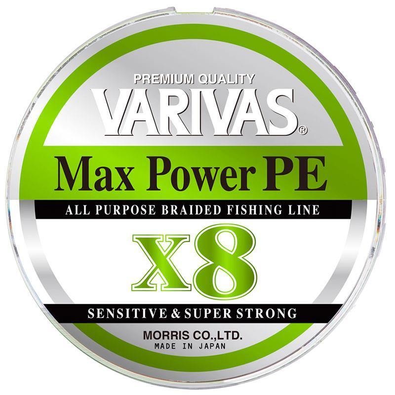 VARIVAS MAX Power PE X8 Lime Green 200m #0.6-0.128mm-14.5Lbs