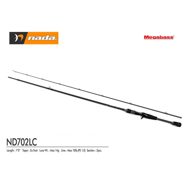 MEGABASS Nada Rod (casting) ND702LC (0-14 g 213cm 120g)