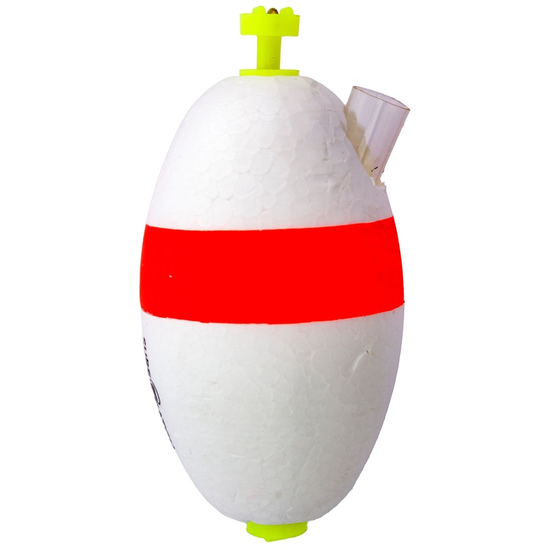 Sure Catch Weighted Oval Float 1.5inch Orange/white