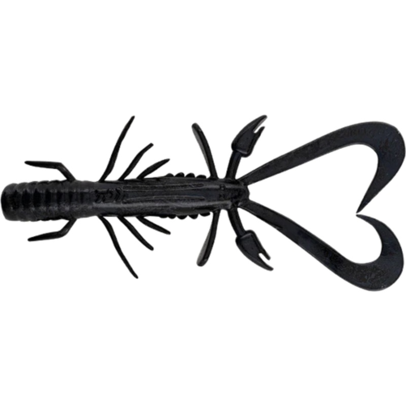 Daiwa Bait Junkie Risky Critter Soft Plastic Lure 3 INCH Black Uv