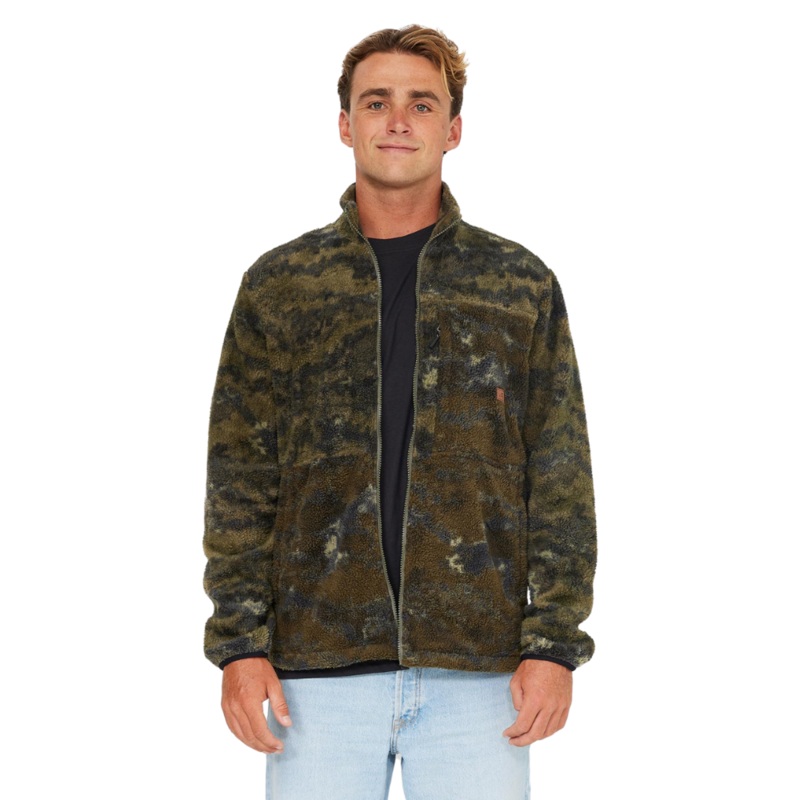 O’Neill Commander High Pile Superfleece Zip S Deep Lichen Green