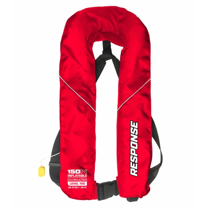 Response Adult Auto/Manual Inflatable Life Jacket ADULT RED
