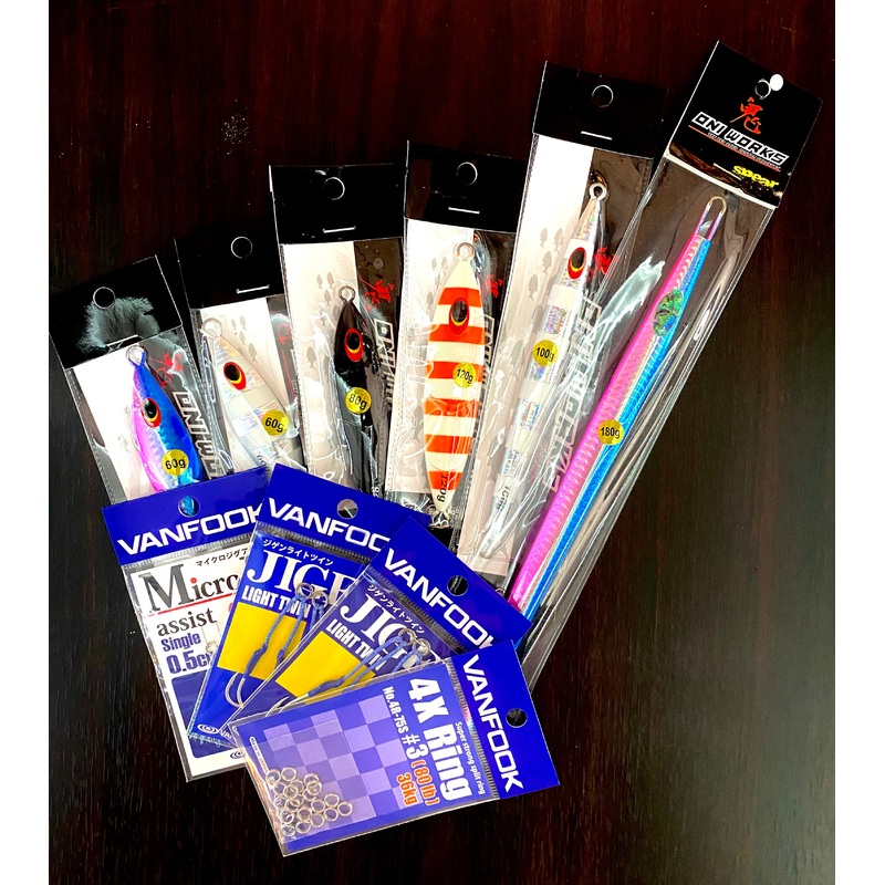 Slow Pitch Jigging Kit – Vanfook and OniWorks – Gulf of Mexico SPJ All You Need Jigs