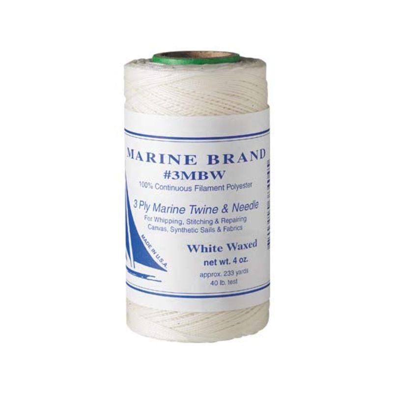1/4lb Spool Round Waxed Twine TAN