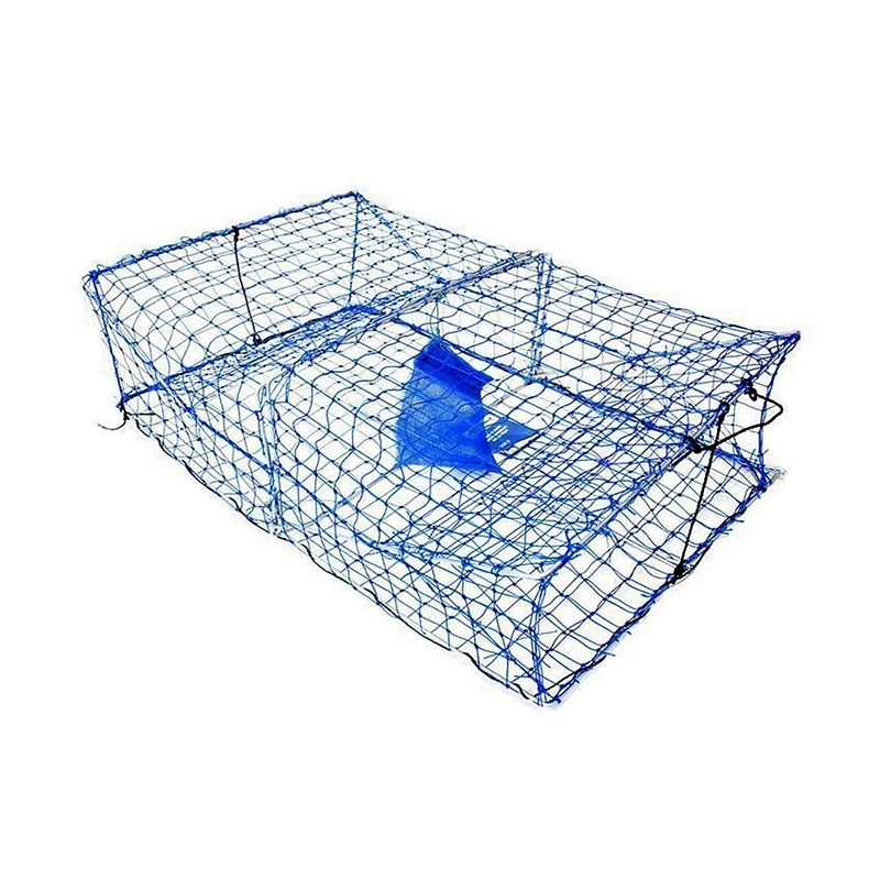 10 Pack Bulk Wilson Blue Heavy Duty Rectangular Crab Trap Pots