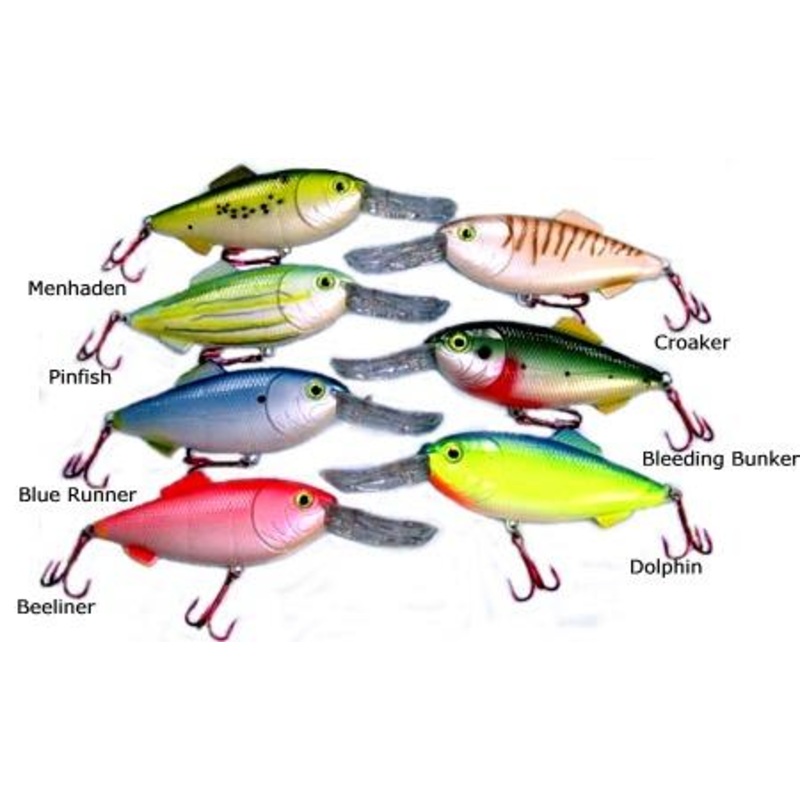 Mann’s Stretch Imitator Jr 8″ Lure Bleeding Bunker