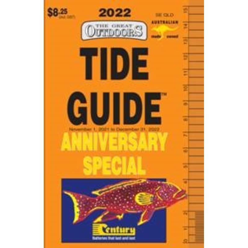 The Great Outdoors Tide and Fish Guide Colour Diary Book 2022