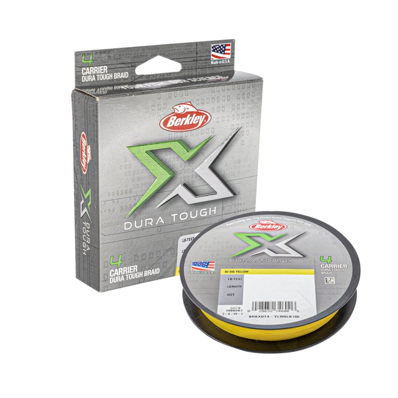 Berkley Dura Tough X4 Braid Yellow 150m 10lb