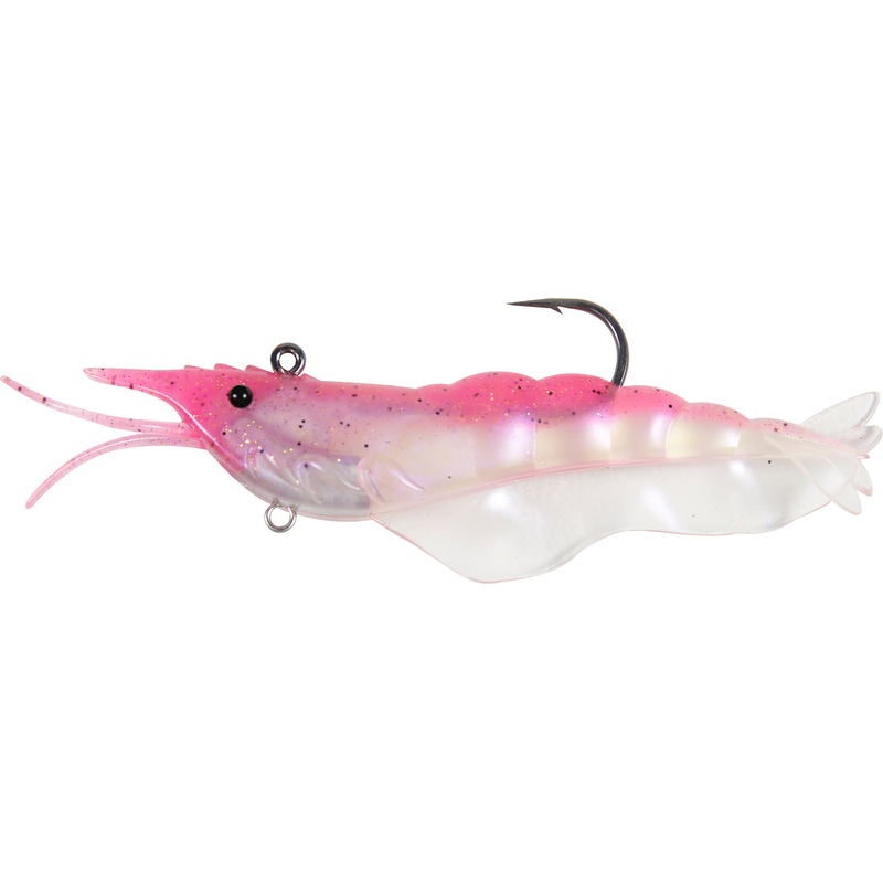 Fishcraft Dr Prawn Soft Plastic Lure Rigged 3 Inch Frosting
