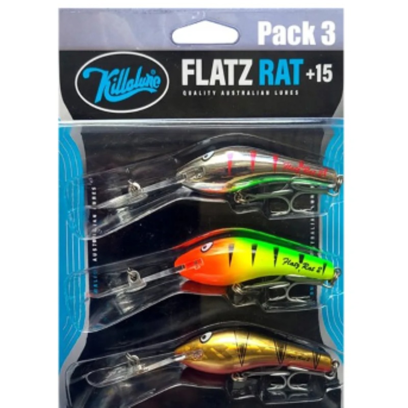 Killalure Flatz Rat Hard Body Lure Bulk Pack Plus +15