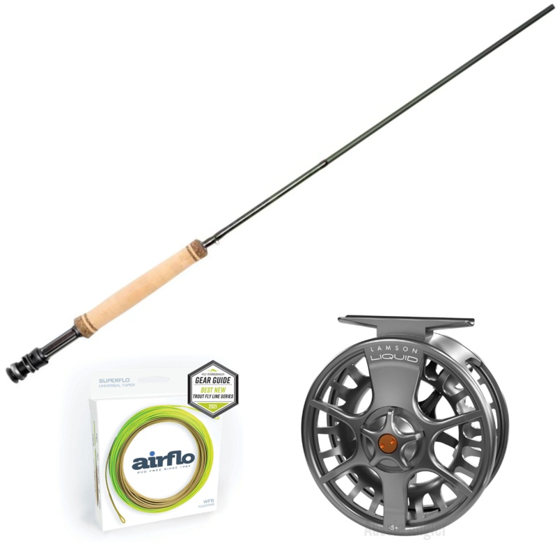 Primal Fly Combo Revel CS 9ft 6wt Lamson Liquid Reel Airflo Superflo and Backing