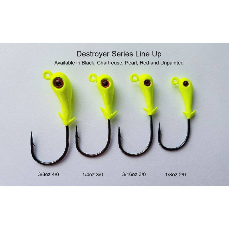 Slayer Inc Destroyer Jig Heads 1/8oz – 2/0 – Black